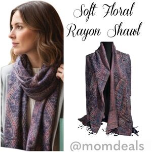 Elegant Shawl in Midnight Blue - Versatile Wrap, Stole, Scarf, Veil Soft & Cozy